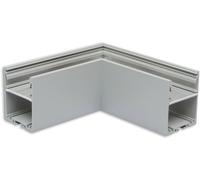 ISOLED LAMP30 V1 angle 90°, soudé, 120x120mm, gris aluminium thermolaqué, hors diffusant - Systèmes de bandeaux lumineux