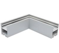 ISOLED LAMP30 V2 angle 90°, soudé, 120x120mm, gris aluminium thermolaqué, hors diffusant - Systèmes de bandeaux lumineux