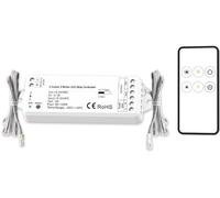 ISOLED LED blanche dynamique Push/Funk PWM dimmer MiniAMP avec télécommande 12-24V DC, 5A - Accessoires divers
