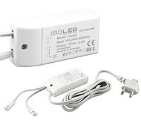 ISOLED LED Transform. MiniAMP 12V/DC, 0-30W, câble de 200cm avec prise plate, 2 prises féminin. - Ballasts