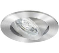 ISOLED Luminaire encastré à LED Slim68 MiniAMP aluminium brossé, rond, 8W, 24V DC, blanc - Luminaires encastrés