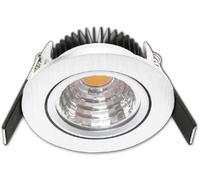 ISOLED Luminaire encastré LED Sys68 MiniAMP alu brossé 5W, 24V DC, blanc chaud 2700k, gradable - Luminaires encastrés
