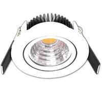 ISOLED Luminaire encastré LED Sys68 MiniAMP blanc 5W, 24V DC, blanc chaud 3000k, gradable - Luminaires encastrés