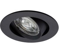 ISOLED Luminaire LED encastré Slim68 MiniAMP noir, rond, 8W, 24V DC, blanc neutre, non dimmable - Luminaires encastrés