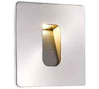 ISOLED Luminaire LED mural encastré rectangulaire, IP65, 1x3W CREE, blanc chaud, avec prise mural - Luminaires encastrés