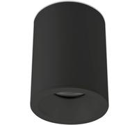 ISOLED Luminaire monté en saillie au plafond rond pour GU10, IP65, noir mat - Lampes murales et de plafond