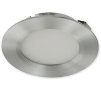 ISOLED Meubles LED encastrés projecteur Mini AMP ALU brossé, rond,3W, 120°, 12V DC blanc chaud - Luminaires encastrés