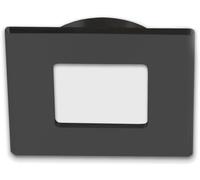 ISOLED Meubles LED encastrés projecteur MiniAMP noir, carré, 3W, 120°,12V DC blanc chaud 3000K - Luminaires encastrés