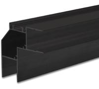 ISOLED Profil d'angle LED HIDE ANGLE aluminium noir RAL 9005, 200cm - Profilés LED et profilés encastrés
