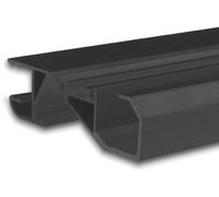 ISOLED Profil de la plinthe LED CACHER LE BAS noir RAL 9005 - Profilés LED et profilés encastrés