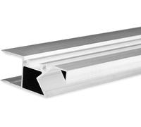 ISOLED Profil de luminaire de surface LED HIDE ASYNC aluminium anodisé, 200cm - Profilés LED et profilés encastrés