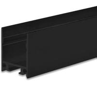 ISOLED Profil de luminaire LED pour montage en surface Cacher l'unique aluminium noir RAL 9005 - Profilés LED et profilés encastrés