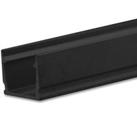 ISOLED Profil de montage LED SURF10 aluminium noir RAL 9005, 200cm - Profilés LED et profilés encastrés
