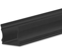 ISOLED Profil en applique LED PURE12 S aluminium noir RAL9005, 200cm - Profilés LED et profilés encastrés