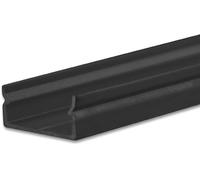 ISOLED Profil en applique LED PURE14 S aluminium noir RAL 9005, 200cm - Profilés LED et profilés encastrés