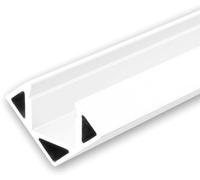 ISOLED Profilé d'angle LED CORNER11 aluminium revêtu par poudre blanc RAL 9010, 200 cm - Profilés LED et profilés encastrés