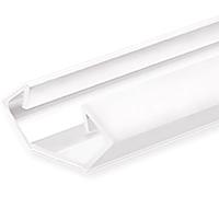 ISOLED Profilé d'angle LED CORNER11n aluminium blanc RAL9010, 200cm - Profilés LED et profilés encastrés