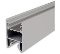 ISOLED Profilé de luminaire LED HALON alu argenté thermolaqué, 200cm, bande de refroidissement - Profilés LED et profilés encastrés