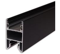 ISOLED Profilé de luminaire LED HALON aluminium noir RAL 9005, 300 cm, bande de refroidissement - Profilés LED et profilés encastrés