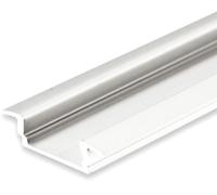 ISOLED Profilé d'encastrement LED DIVE12 FLAT aluminium anodisé, 200 cm - Profilés LED et profilés encastrés