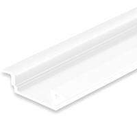 ISOLED Profilé d'encastrement LED DIVE12 FLAT aluminium revêtu par poudre blanc RAL 9010, 200 cm - Profilés LED et profilés encastrés