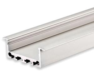 ISOLED Profilé d'encastrement LED DIVE24 FLAT aluminium anodisé, 200 cm - Profilés LED et profilés encastrés