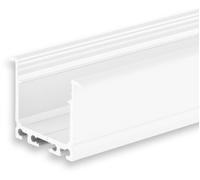ISOLED Profilé d'encastrement LED DIVE24 FLAT aluminium revêtement en poudre blanc RAL9010, 200cm - Profilés LED et profilés encastrés
