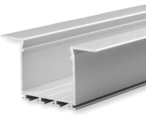 ISOLED Profilé d'encastrement LED WING20 bride droite, anodisé, L : 2000 mm - Profilés LED et profilés encastrés