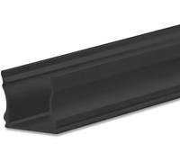 ISOLED Profilé en applique LED PURE12 S aluminium noir RAL9005, 300cm - Profilés LED et profilés encastrés