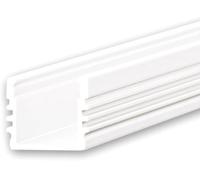 ISOLED Profilé en applique LED SURF12 aluminium revêtu par poudre blanc RAL 9010, 200 cm - Profilés LED et profilés encastrés