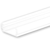ISOLED Profilé en applique LED SURF12 FLAT aluminium revêtu par poudre blanc RAL 9010, 200 cm - Profilés LED et profilés encastrés