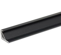 ISOLED Profilé LED pour armoires FURNIT10, aluminium, noir, RAL9005 - Profilés LED et profilés encastrés