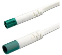 ISOLED Rallonge mini-prise mâle-femelle, 3 m, 2x0,75, IP54 blanc-vert, max. 48V - Accessoires divers