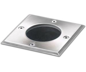ISOLED Spot encastré dans le sol pour GU10, carré, IP67, sans ampoule - Luminaires encastrés (extérieur)