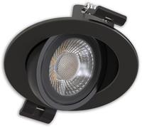 ISOLED Spot encastré LED Sphere-68 pivotant, 6W, 40°, 270030004000K, IRC90, noir, dimmable - Encastrés de plafond