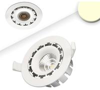 ISOLED Spot LED enc. orient. COB, ronde, col. blanc, 15 W, 45°, blanc chaud, gradable - Luminaires encastrés