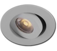 ISOLED Spot LED encastrable, gamme MiniAMp, orient., col. alu bros, 3W, 24VDC, 4000K, blc ntr - Luminaires encastrés