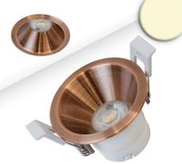 ISOLED Spot LED encastré BACK60-68, or rose, rond, 5W, CRI90, 2700K, en retrait, UGR - Luminaires encastrés