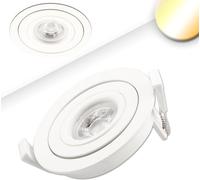 ISOLED Spot LED encastré SUNSET à profondeur variable, blanc, 9 W, 45°, 2000-2800 K, dimm-to-warm - Luminaires encastrés