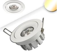 ISOLED Spot LED encastré SUNSET, blanc, 15 W, 45°, 2200-3100 K, dimm-to-warm - Luminaires encastrés