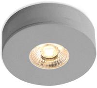 ISOLED Spot LED encastrées et sous l'armoire MiniAMP alu brossé, 3W, 24V DC, blanc chaud, gradable - Projecteurs non encastrés