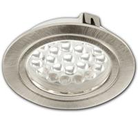 ISOLED Spot LED pour meubles MiniAMP argent, 3W, 60°, 24V DC blanc dynamique, gradable - Luminaires encastrés