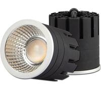 ISOLED Spot LED RVB+3000K GU10 8W, 5 pôles, 24V DC, argent, 60°, IRC80 - Lampes LED socle GU10