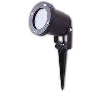 ISOLED Spot monté en saillie GU10, IP65, noir avec piquet d'ancrage en terre - Lampes sur pied, murales et de plafond (extérieur)