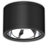 ISOLED Spot plafonnier apparent à LED IP65, noir, 25W, ColorSwitch 300040005000K, dimmable - Lampes murales et de plafond
