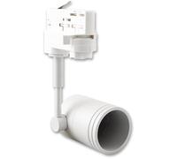 ISOLED Spot vide blanc mat, pour rail 3 allumages, pour recevoir des sources GU10 - Lampes avec adaptateur triphasé 230V