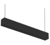 ISOLED Susp ou applique LED noire, 20W, mont en ligne poss, colorswitch 3000/3500/4000K - Lampes pendulaires