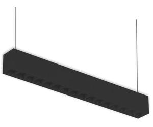 ISOLED Susp ou applique LED noire, 20W, mont en ligne poss, colorswitch 3000/3500/4000K - Lampes pendulaires