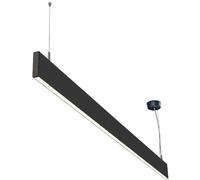 ISOLED Suspension LED gamme Linéar irect/indirect 600, 25W, linéaire connectable, noir - Lampes pendulaires