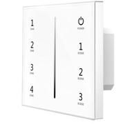 ISOLED Sys-pro Ecran tactile Radio blanc, Switch 4x 0-10V., 4 circuits, 85-265V. - Accessoires divers